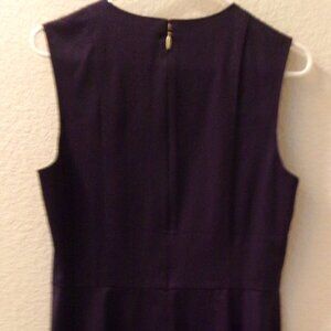 NWTS, DRAPER JAMES, SIZE 10, SOLID NAVY BLUE, CREW NECK, LOVE CIRCLE   DRESS